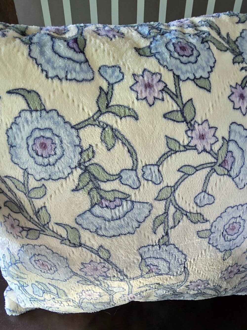 Vintage French Aubusson Style Plush Pillow 16x16 Floral Cottagecore Boho Decor